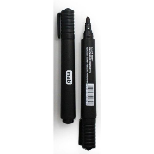 Marcador MAB Tinta Permanente, Ponta Cónica 1,5 – 3 mm - PRETO , MAB , MARCMAB002 , 5609104410101